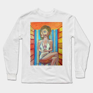 Series of paintings, woman's head Long Sleeve T-Shirt